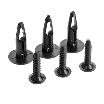 

mtsooning 50Pcs Auto Blend Universal Fastener Vehicle Car Bumper Retaining Clips Rivet Door Panel Fender Liner For VW Audi Ford