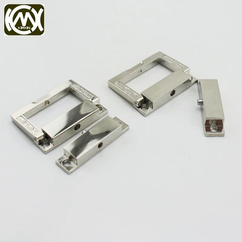 10 packages of silver lock and screw wooden box lock for high grade zinc alloy electroplating environmental and parcel post
