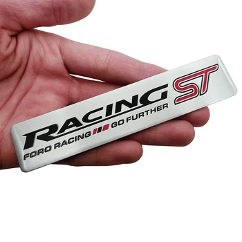 

Car Styling 3D Metal RACING ST Sticker Emblem Decal for Ford focus 2 focus 3 ranger fiesta kuga fusion Decoration Accessories