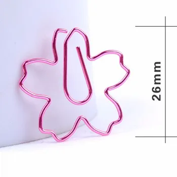 

5pcs/lot Romantic Sakura Shaped Metal Paper Clip Flower Bookmark Pin Karea Stationery Cinnamon Office Accessories Memo Clips