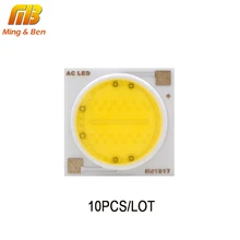 10 шт. светодиодный COB Чип-светильник 3 Вт 5 Вт 7 Вт 9 Вт 12 Вт AC 220 В без необходимости драйвера высококачественный светодиодный светильник с бусинами для наружного освещения DIY прожектор точечный светильник