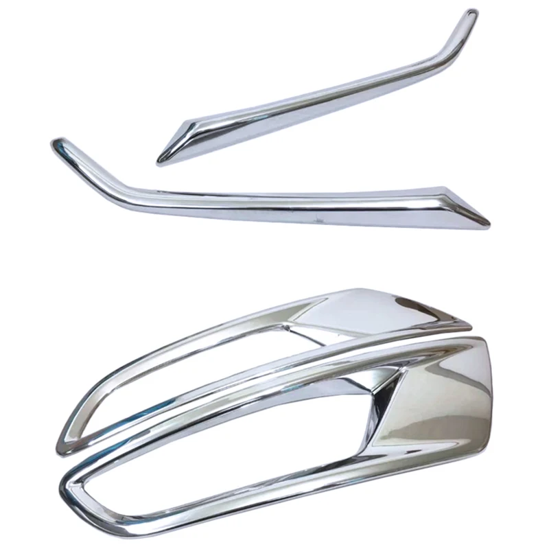 For Mazda Cx-3 Cx3 2017 2018 2019 Accessories Front Rear Fog Lights Cover Frame Trim Abs Chrome Exterior Decoration | Автомобили и