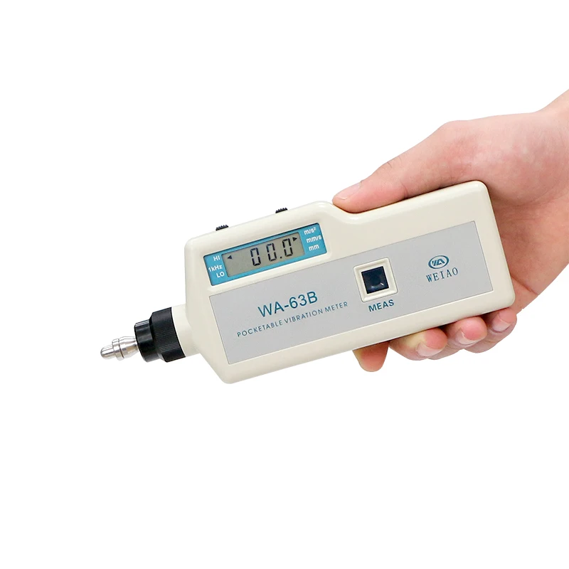 

Digital Precision Vibration measurer Tester Gauge Analyzer vibrometer WA-63B pocketable vibration meter 10HZ~1KHZ 0.1~199.9m/s