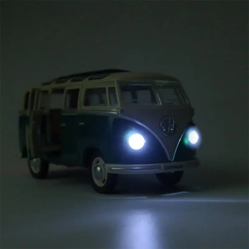 Высокая модель моделирования 1:24 сплав литья под давлением Классический автобус