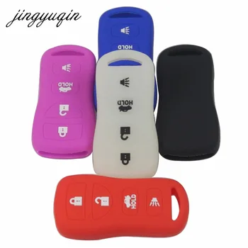 Keyforkess portachiavi in Silicone con chiave a distanza a 4 pulsanti per Nissan Armada Sentra 350Z Altima Maxima Infiniti Cover in gomma