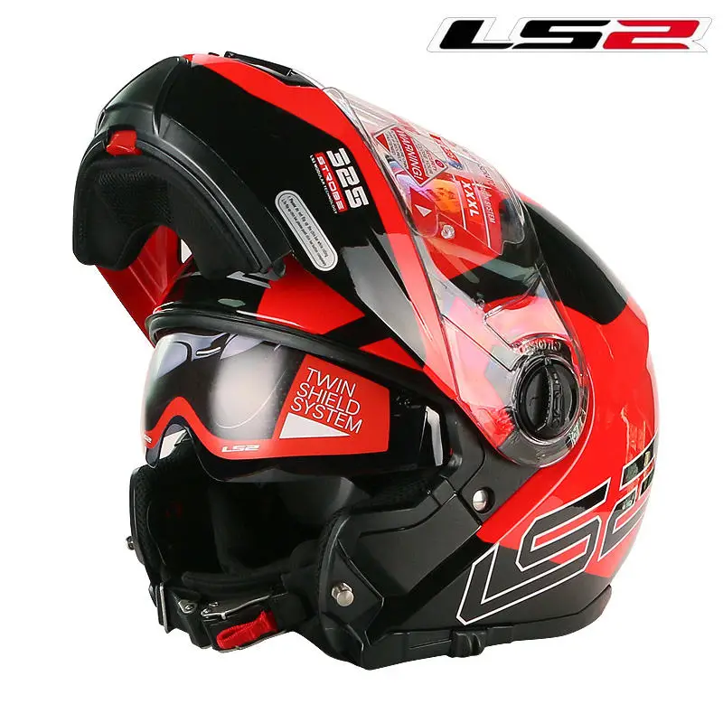 LS2 FF325 Flip Up Motorcycle Helmet Dual Shield Man Woman Modular Helmet  Casco Moto capacete ls2 Helmet cascos para moto DOT