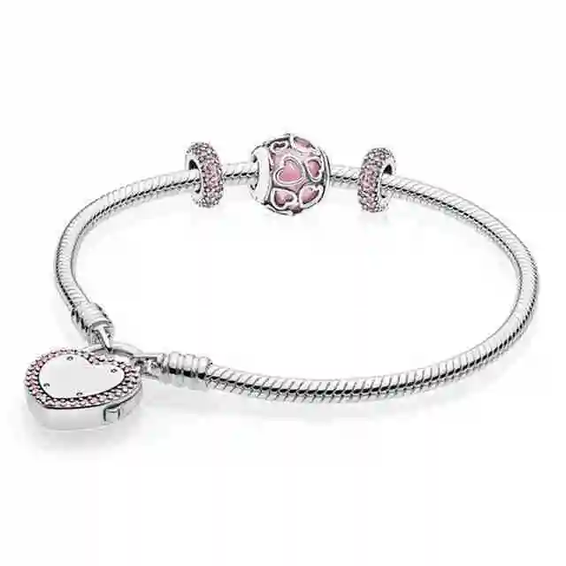 

Kaliyah 925 Involved In Gift From Silver Jewel Lovers Esterlina Set Fit Jewelry Original Diy Bracelets A Set