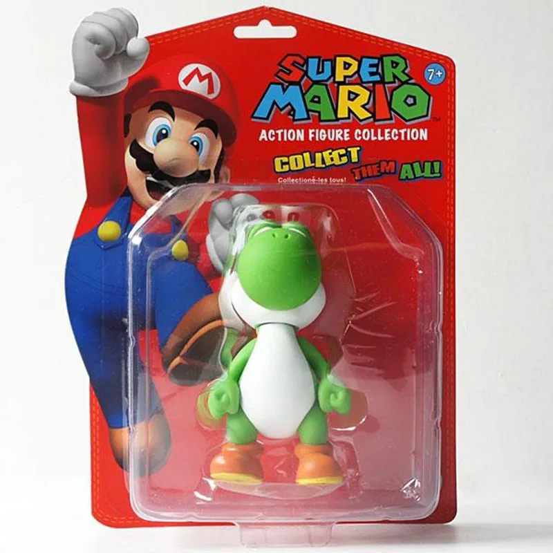 Super Mario Brothers Bros YOSHI 5 font b Toy b font Action Figure New in Box