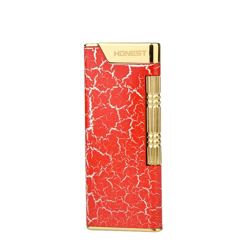 

Luxury Square Honest Lighter Side Jet Flame Gas Lighter Portable Pocket Cigar Cigarette Lighter, Send Random Color