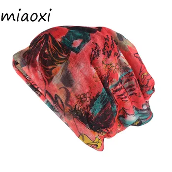 

miaoxi New Fashion Women Summer Hat Caps Summer Soft Lady Beanies Skullies Adult Casual Floral Gorros For Girl's Hats