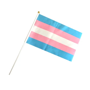 

Flying Banners 30*20cm Transgender pride hand flag
