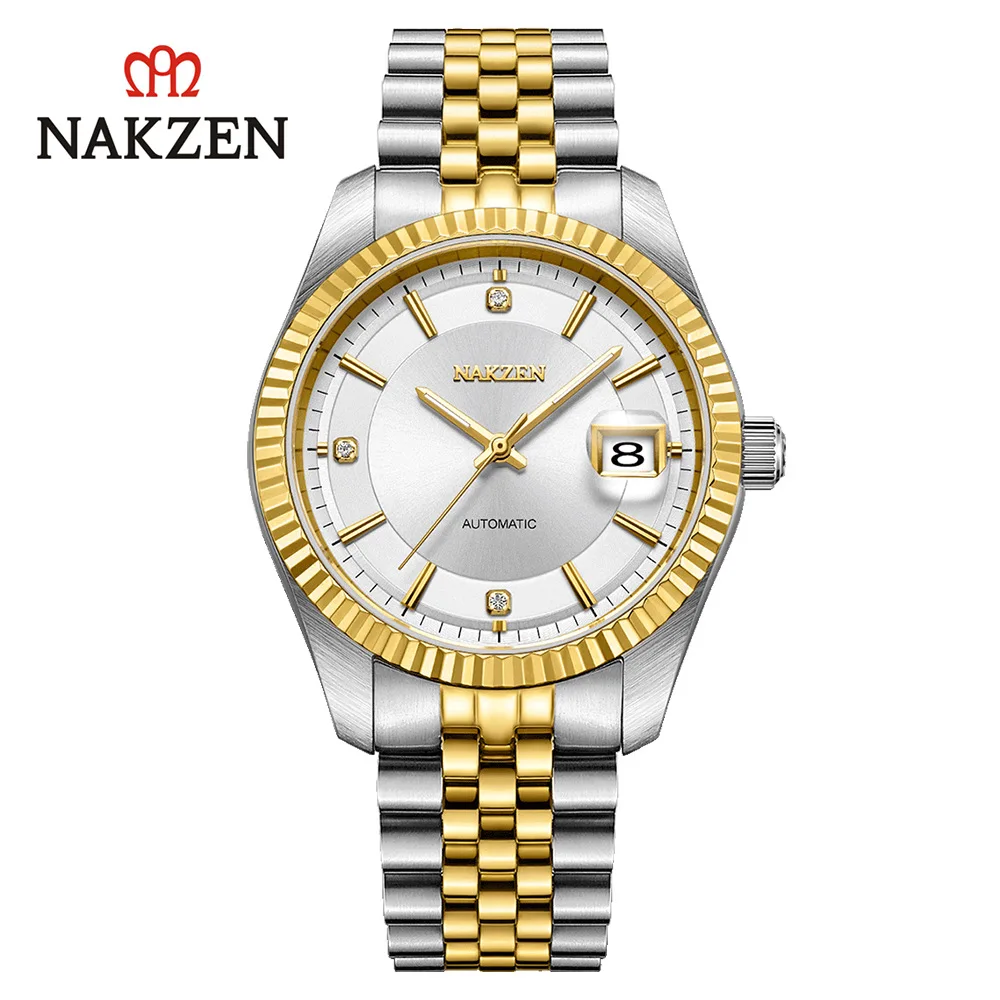 NAKZEN мужские и женские часы Топ Бренд роскошные классические Мужские