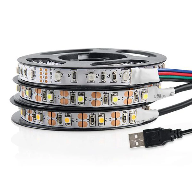 Светодиодная лента с мини подсветкой 3528 RGB 3 клавиши 50 см 1 м 2 4 5 м|led tape|ribbon led3528 rgb |