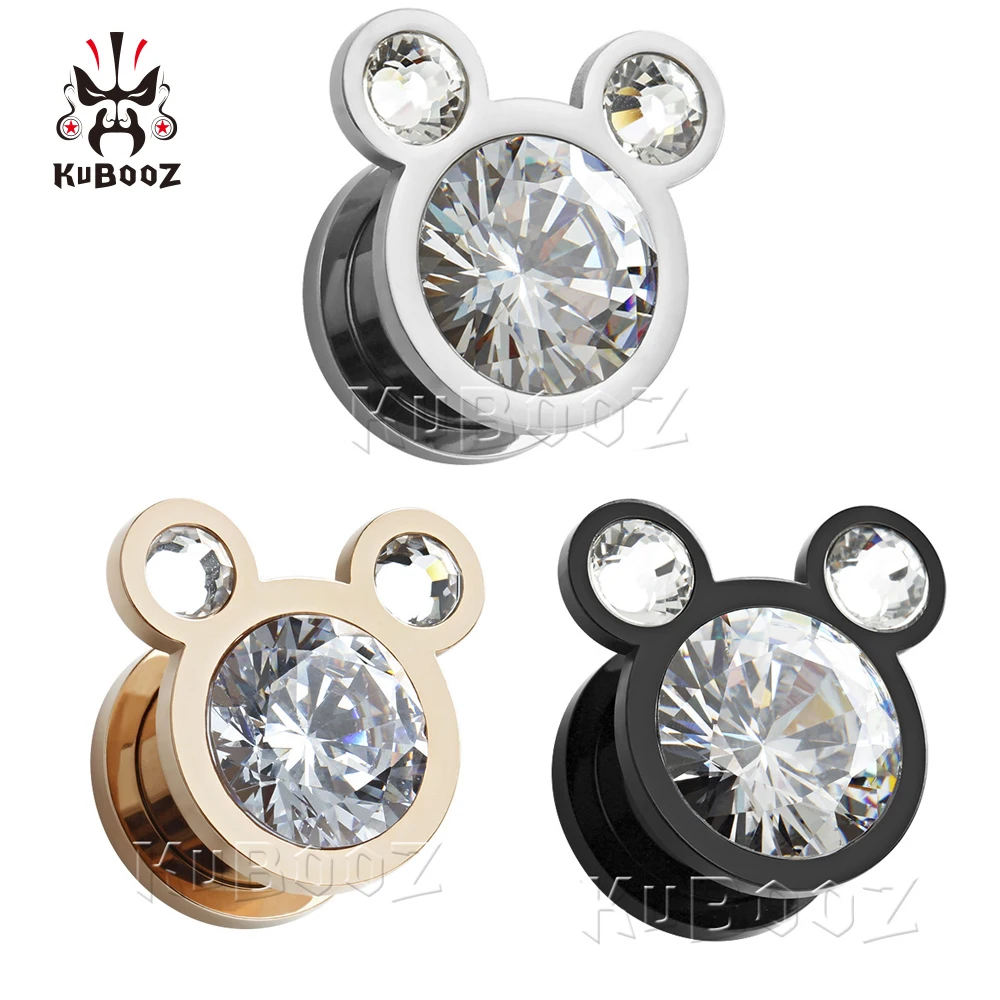 KUBOOZ OUIJA Mystifying Oracle Pattern Ear Plugs Tunnels - Stainless Steel Ear Gauges (8g To 30mm Sizes Available)