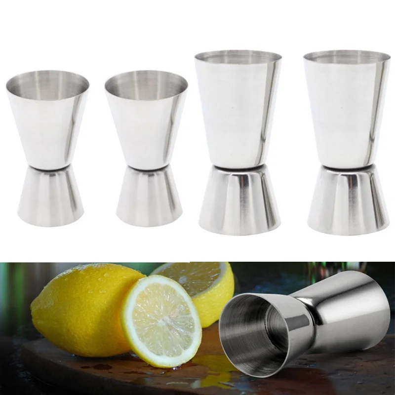 

Hoomall 1PC Stainless Steel Measuring Cup Wine Meter Double Edge Measuring Cup Cocktail Bar Measuring Cups Bar Accessories