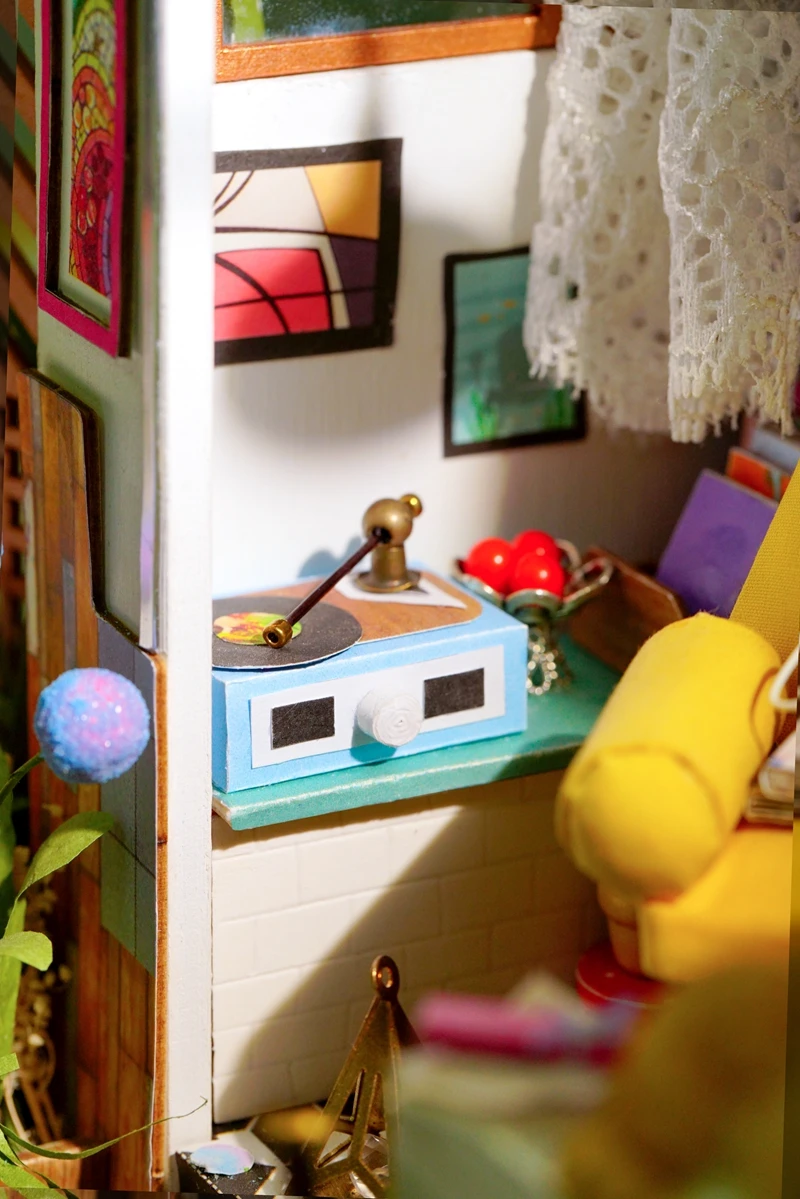 Robotime DIY Лилия крыльцо с мебель дети взрослые Деревянные маленькие модель кукольного домика строительные наборы кукольный домик DG11