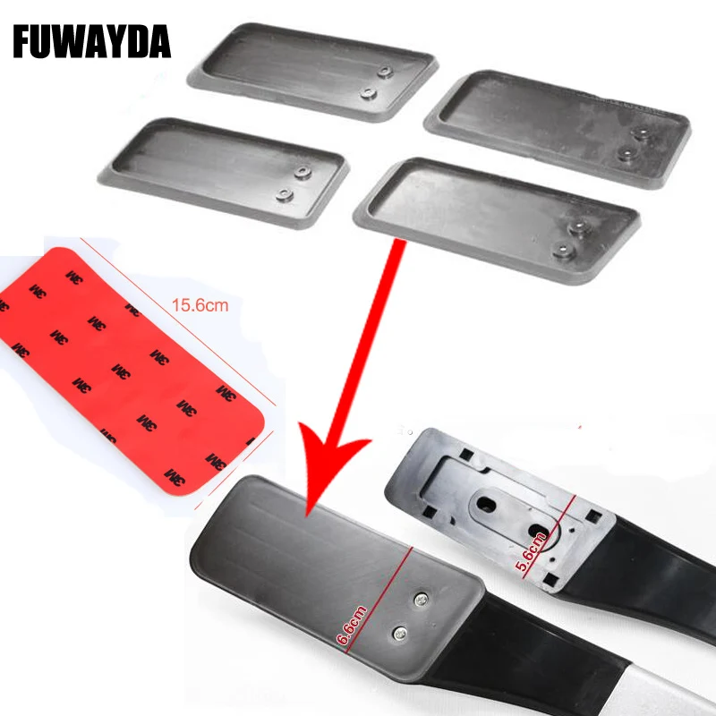 Fuwayda التصميم ملصقات السيارات الديكور ل فولكسفاغن بولو سقف السيارة رف سبائك الألومنيوم رف الأمتعة لكمة حرة 1.3 متر