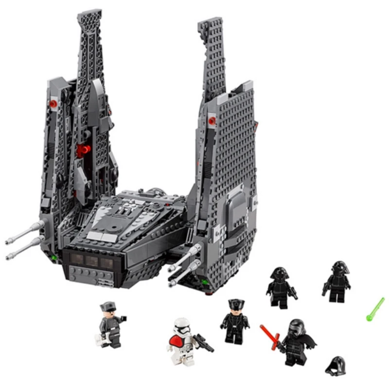 

Lepin 1053Pcs Kylo Ren Command Shuttle 75104 Block Children's Educational Toys Brick Building Building Blocks Star Wars