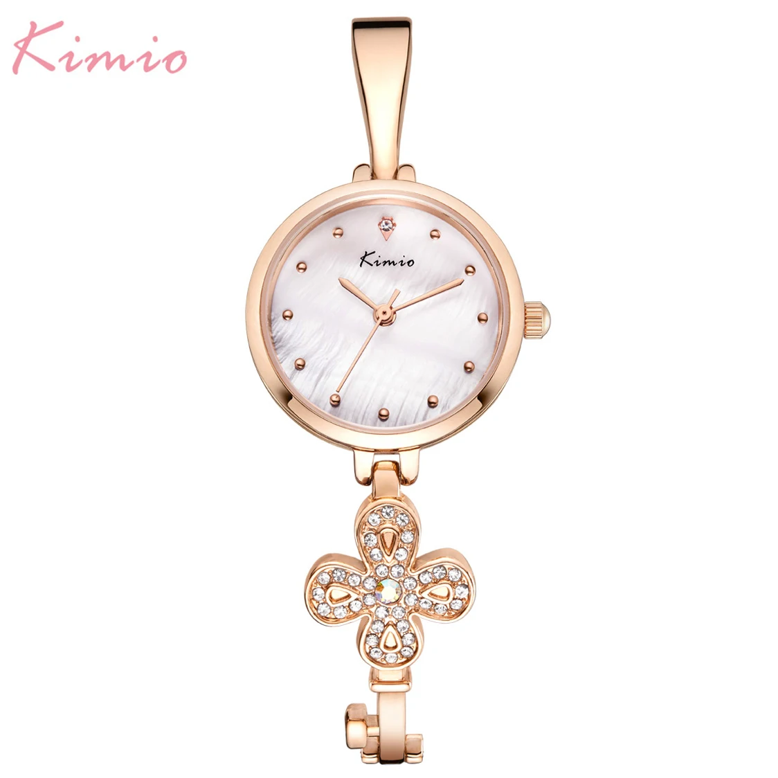 

KIMIO Brand Clover design Women-watch quartz Casual bracelet Dress ladies Girl Dress wristwatch Relogio Clock Female with box