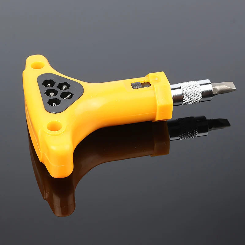 7pcs / sets of ratchet screwdriver universal joint extension rod repair