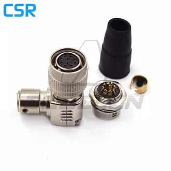 

Camera power plug 10pin 90 degree elbow, Hirose Connector 10pin coupler , HR10A-10P-10S/HR10A-10R-10P Plug and socket