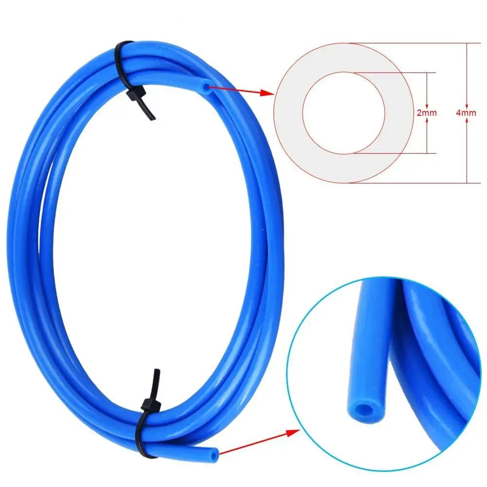 3 шт. тефлоновая трубка PTFE синяя трубка(1,5 м) с 3 шт. PC4-M6 фитингами и 3 шт. PC4-M10 Мужской прямой пневматический PEF