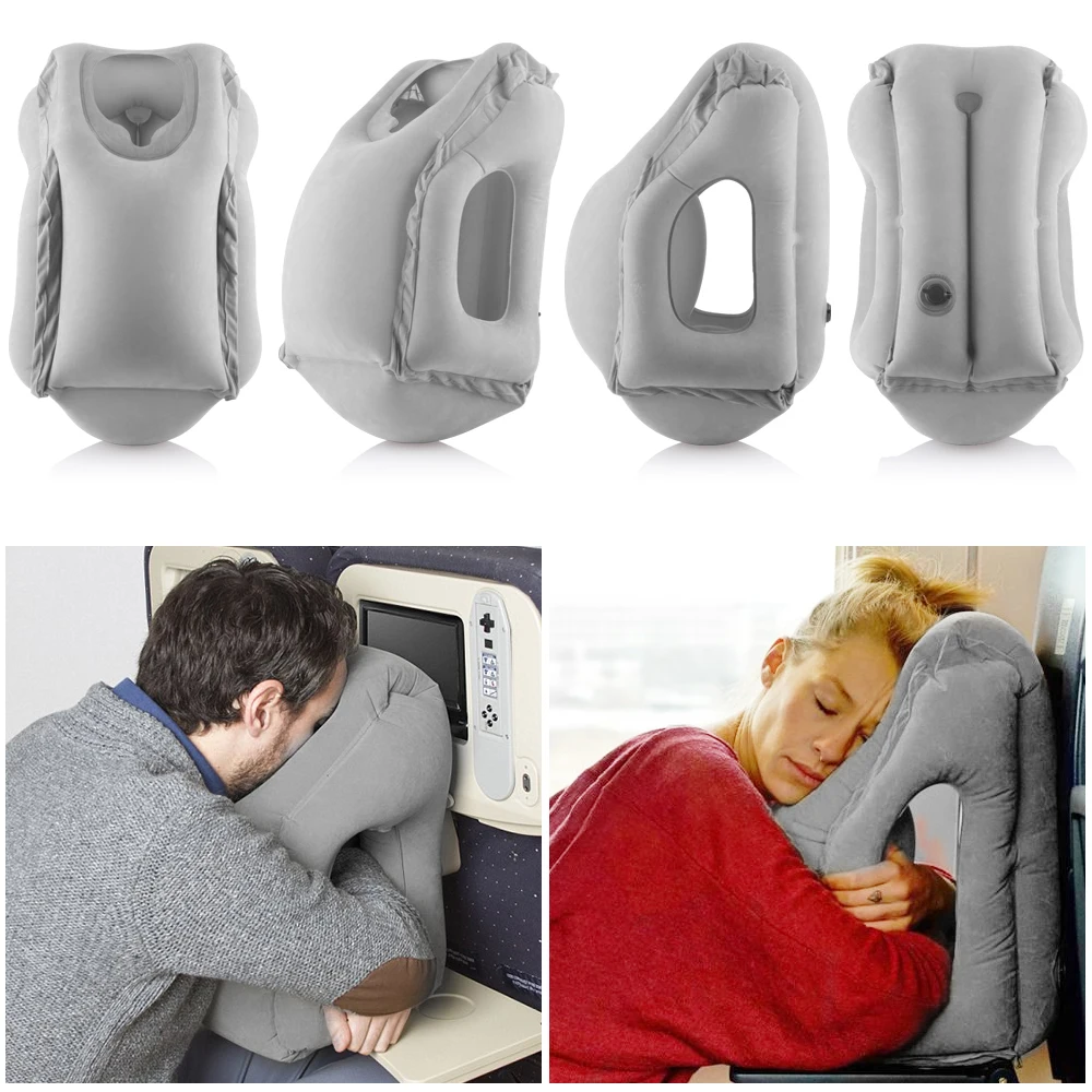 Надувная подушка для путешествий, самолет, переносная Подушка для спины, воздушная подушка, помощь для сна, складные подушки для шеи, для отдыха в поездке