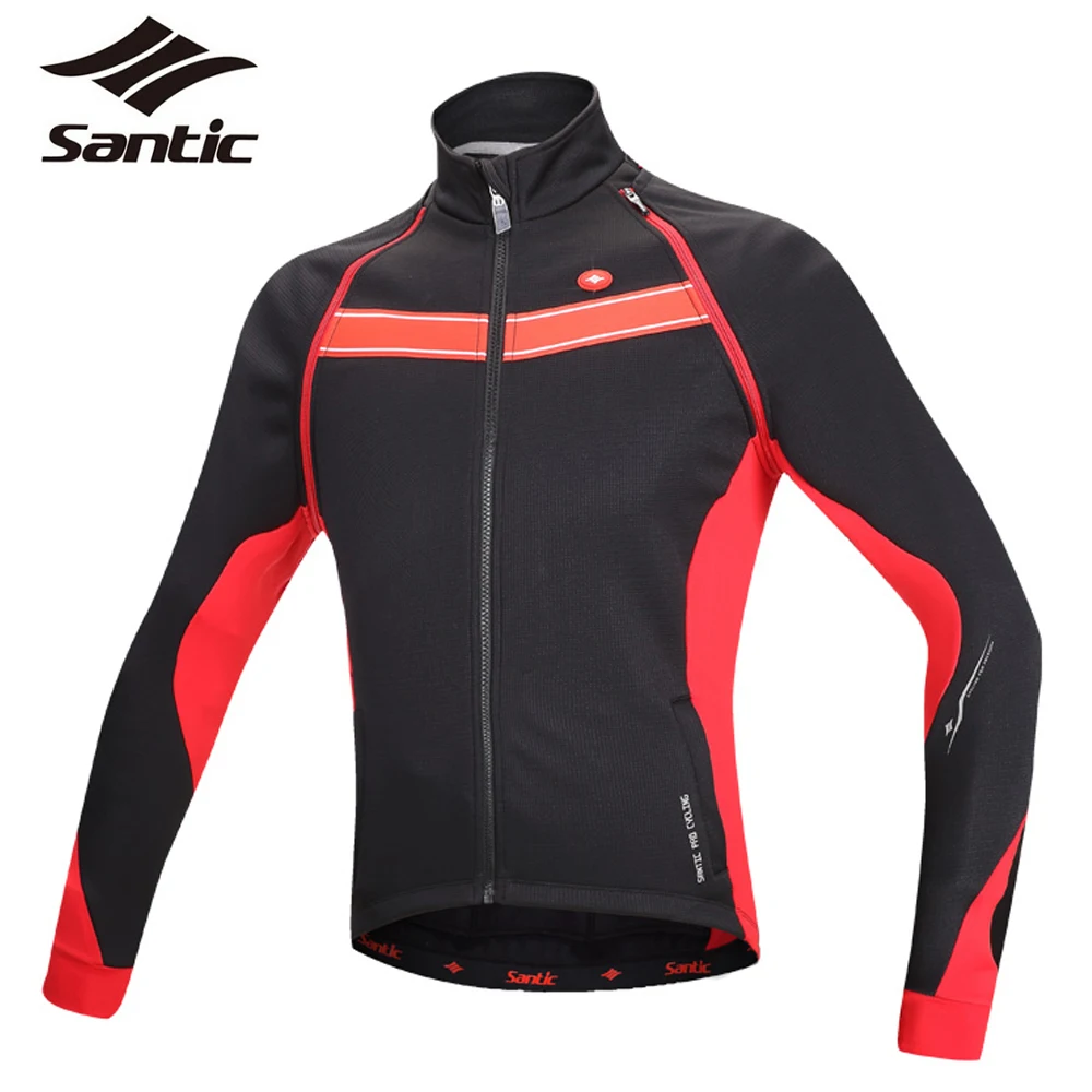 Santic Men's Winter Cycling Jacket Removable Sleeve Cycling Vest