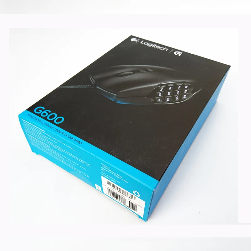 Оригинальная Проводная игровая мышь logitech G600 MMO многокнопочная для геймеров игр