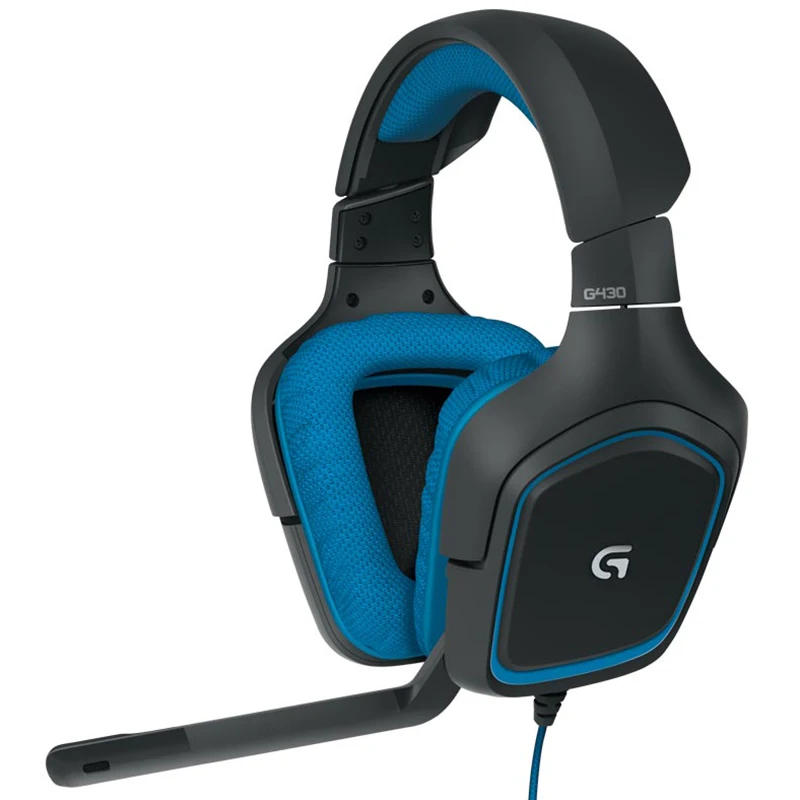 Logitech G430 7,1 Surround игровая гарнитура стерео проводные Игровые наушники с микрофоном для ПК