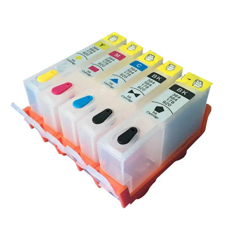 5 pcs For hp 178 Refillable ink cartridges empty for HP Photosmart AIO