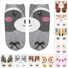 Осенний Красочный галстук Компрессионные носки футбольные высокие носки с животными шорты милые модные счастливые забавные носки с котом в# SS