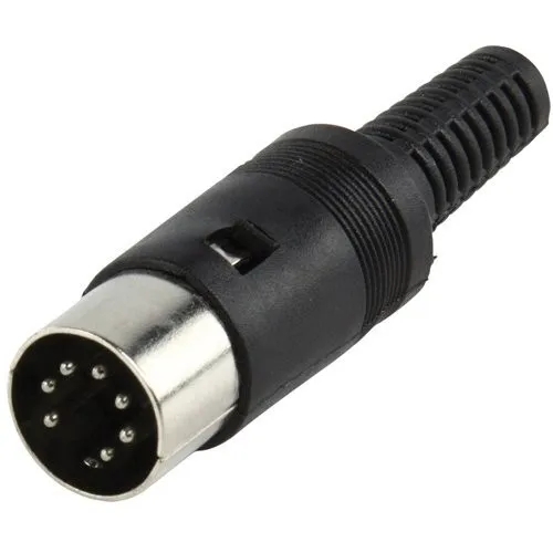 

5pcs DIN male Plug Connector 7 Pin with Plastic Handle