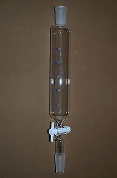 

250ML Cylinder Separatory Funnel with PTFE Stopcock 24/40,with Scale