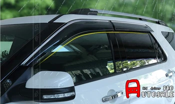 

Window Visor Vent Shades Sun Rain Guard Deflector For Ford Explorer 2011 2012 2013 2014 2015 2016 Without Bright Strips