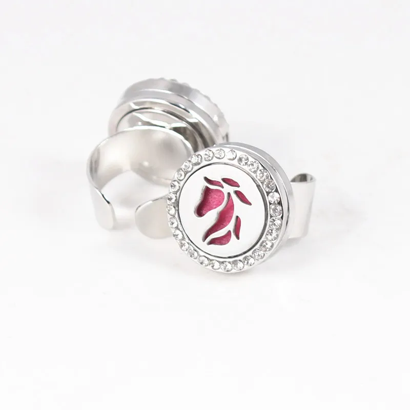 Кольцо медальон с кристаллами Faith Hope Love Прямая поставка кольцо раком эфирного