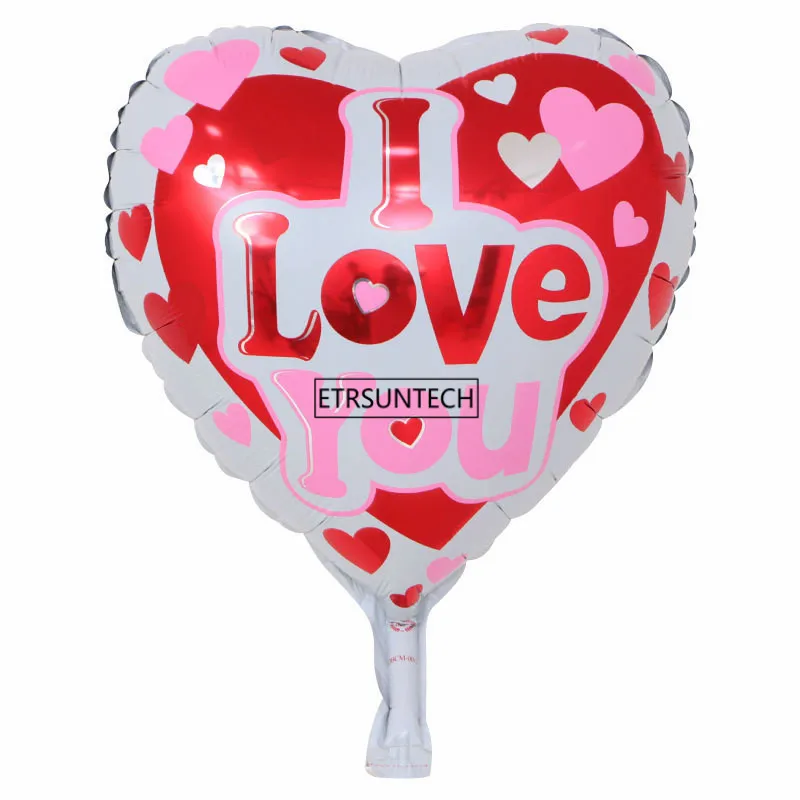 500 шт./лот 18 дюймов, подарки ко дню Святого Валентина, Свадебные украшения надувные шары для отдыха с надписью «I LOVE YOU воздушные шары