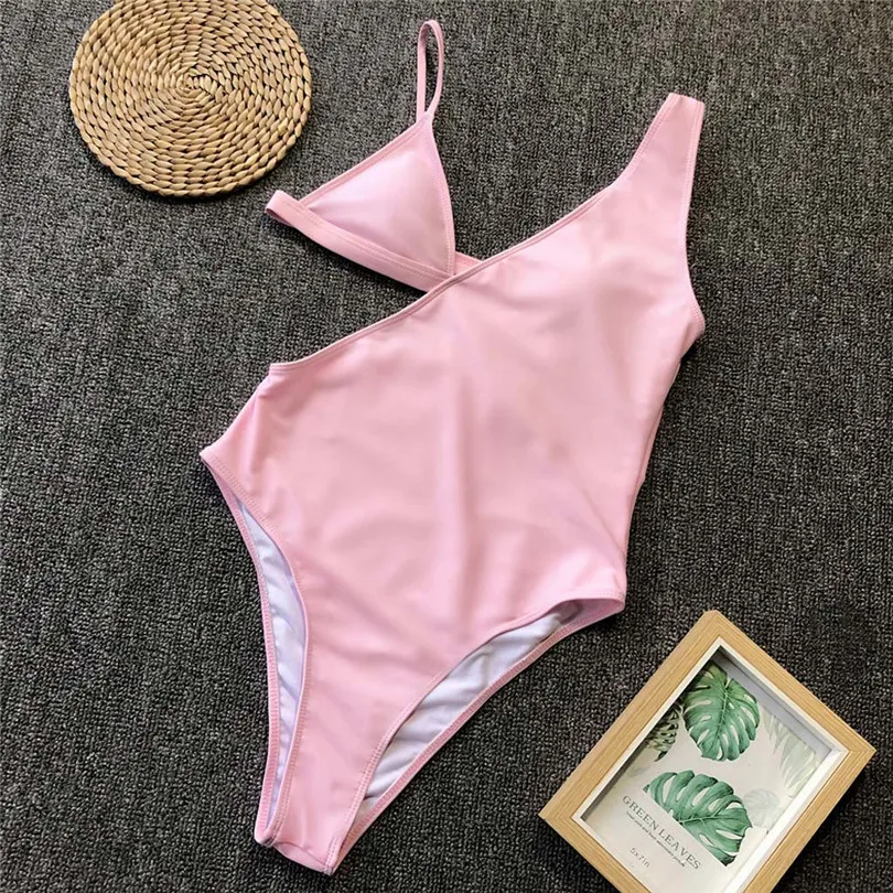 Summer Bikini 2019 Sexy Women One-Piece Bikini Push-Up Pad Swimwear Bathing Swimsuit Beachwear #3A11 (14)