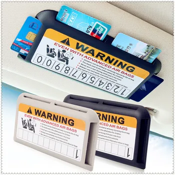 

Car Parking bank card Holder Organizer for Kia Forte Ceed Stonic Stinger Rio Picanto Niro Soulster No3 Sorento Sedona Rondo