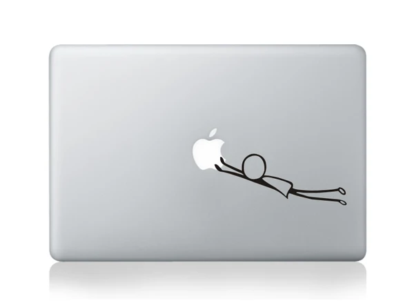 GOOYIYO-забавная частичная Виниловая наклейка для ноутбука, наклейка для Macbook Air Pro retina iPad DIY, персональная черная мультяшная наклейка - Цвет: A21