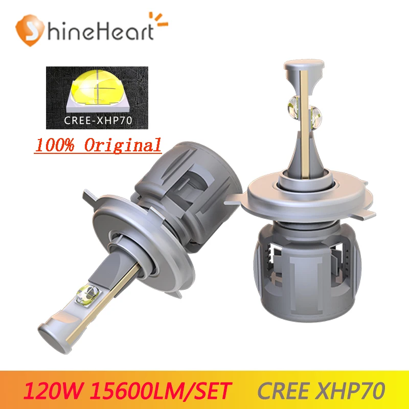  High lumen 15600lm 2 Pcs H4 H7 Auto LED headlight H11 H8 9005 9006 9012 HB4 H9 D4S D2S D1S XHP70 Ch - 33032303670