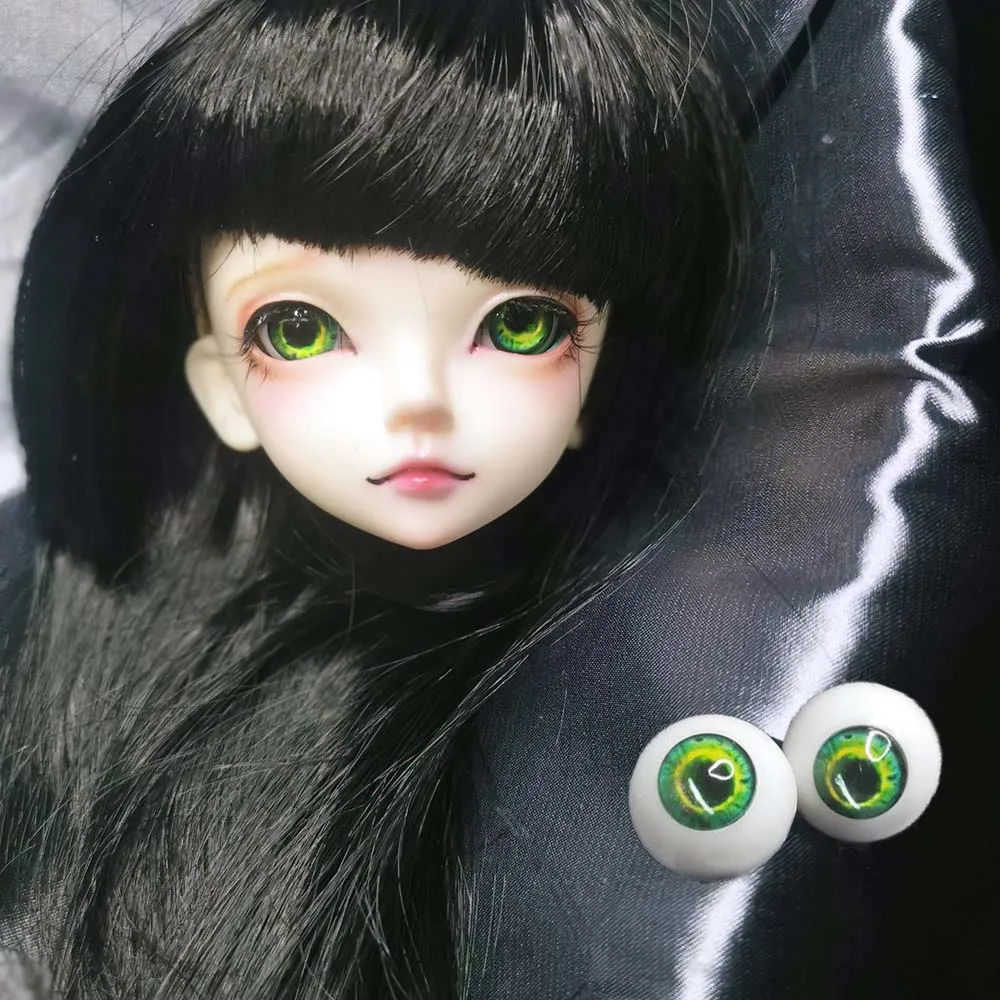 Bjd глаза 1/4 bjd аксессуары зеленая трава цвет 1/6 1/3 1/8 DIY акриловые BJD 12 мм 14 16 печать sd