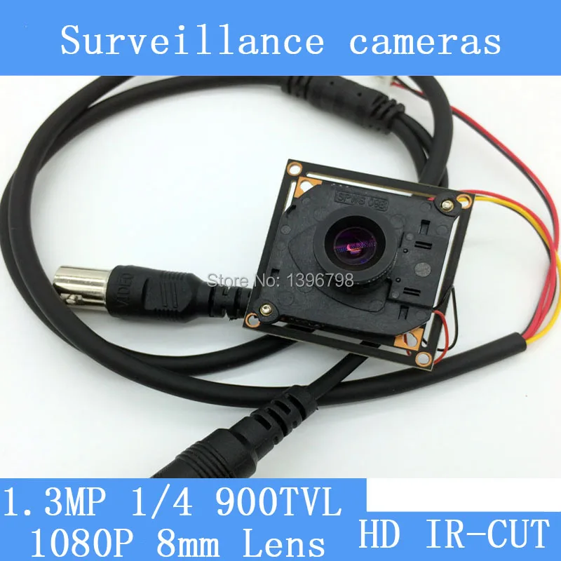 

HD 1.3MP Color mini 900TVL 8mm Lens Analog High Definition Surveillance Camera Module Security indoor IR night vision