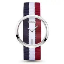 Fashion Canvas Watch Women Ladies Watch Clock Hour Waterproof Hollow Skeleton Quartz Wristwatches Nylon Strap Gift Montre Femmes