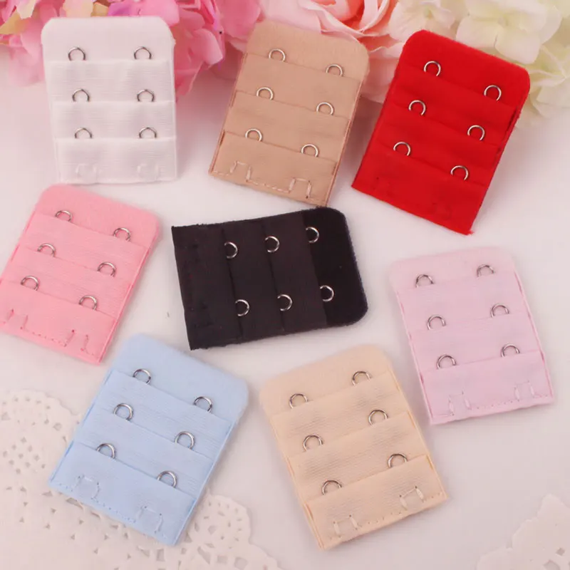 underwear intimate accessories extended adjustment breast wide buckle for  bra Big extender 2 hooks hook and eye tape hasp 1.9cm