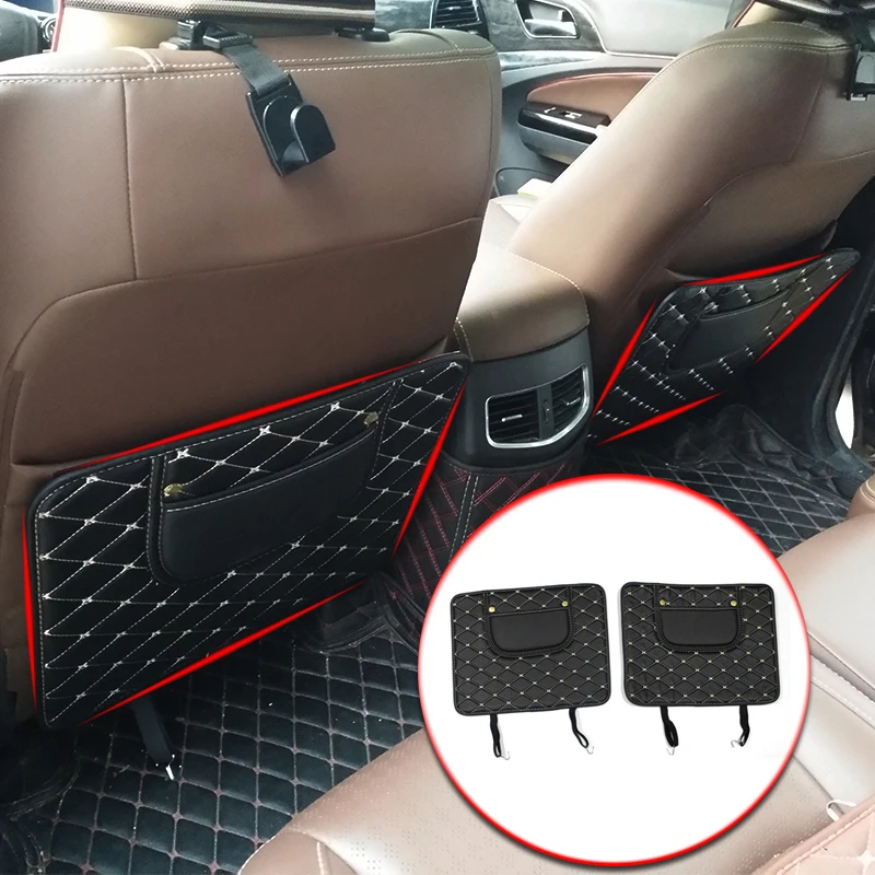 Universal Car Styling Leather Car Seat Back Anti Kick Pad Cover