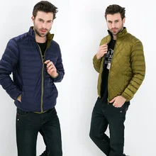 Herbst Winter mann Duck Down Zwei Side Tragen Jacke Ultra licht Dünne Plus Größe Winter Jacken Männer Mode Frühjahr Oberbekleidung mantel