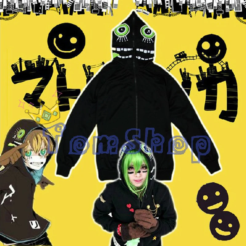 Kopen Anime Vocaloid Miku Matryoshka Len Rin Gumi Cosplay Kostuum Jasje Unisex Hooded Rits Jas Sweatshirt Gratis Verzending