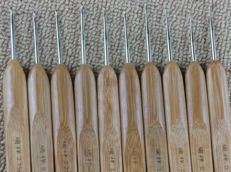 Иглы ручка грубая цифра charring имитация Кола крючком 8 застежки для вязания вязаный свитер иглы для вязания крючком 611