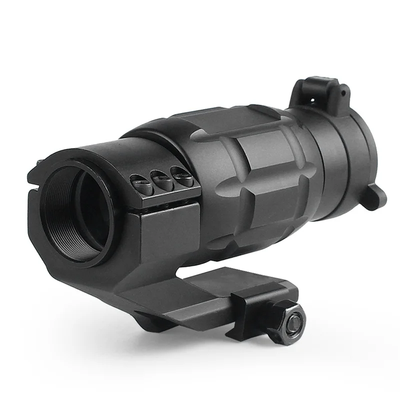 Tactical 3x25MM Magnifier Riflescope Optics Rifle Scope fit 20MM Rail w Protect Cover for Airsoft Hunting (9)